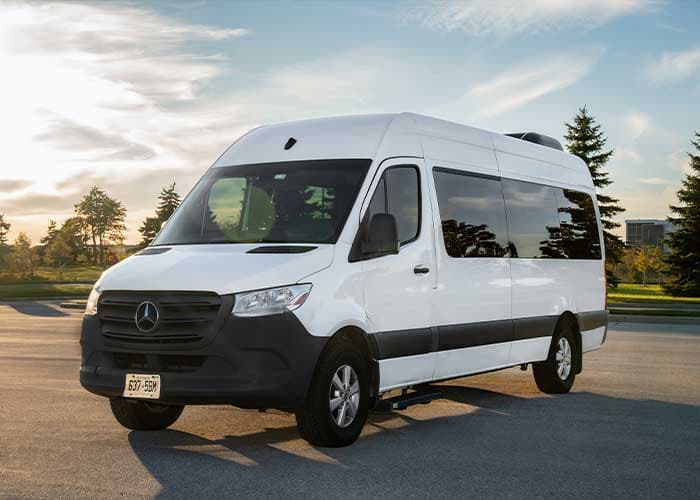 14 Passenger Sprinter Van limousine fleet option in Halton Hills