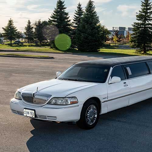 Luxury limo interior for events in Halton Hills